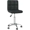 Image de Chaise Pivotante De Salle À Manger Noir Similicuir Vidaxl