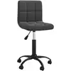 Image de Chaise Pivotante De Salle À Manger Noir Velours Vidaxl