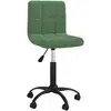 Image de Chaise Pivotante De Salle À Manger Vert Foncé Velours Vidaxl
