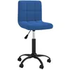 Image de Chaise Pivotante De Salle À Manger Bleu Velours Vidaxl
