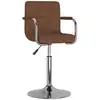 Image de Chaise De Salle À Manger Marron Tissu Vidaxl