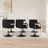Image de vidaXL Chaises pivotantes de salle à manger 6 pcs Noir Velours (100 % polyester) 40.95kg