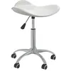 Image de Chaise Pivotante De Salle À Manger Blanc Similicuir Vidaxl