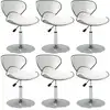 Image de Chaises À Manger Lot De 6 Blanc Similicuir Vidaxl
