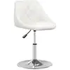 Image de Tabouret De Bar Blanc Similicuir Vidaxl
