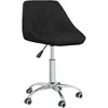 Image de Chaise Pivotante De Salle À Manger Noir Similicuir Vidaxl