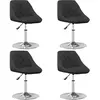 Image de Chaises À Manger Pivotantes Lot De 4 Noir Velours Vidaxl