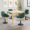 Image de Chaises Pivotantes À Manger Lot De 4 Vert Foncé Velours Vidaxl