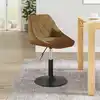 Image de Chaise De Salle À Manger Marron Velours Vidaxl