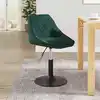 Image de Chaise De Salle À Manger Vert Foncé Velours Vidaxl