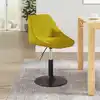 Image de Chaise De Salle À Manger Jaune Moutarde Velours Vidaxl