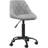 Image de Chaise De Bureau Gris Clair Velours Vidaxl