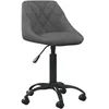 Image de Chaise De Bureau Gris Foncé Velours Vidaxl