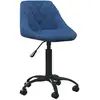 Image de Chaise De Bureau Bleu Velours Vidaxl