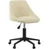Image de Chaise Pivotante De Salle À Manger Crème Velours Vidaxl