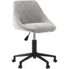 Image de Chaise Pivotante De Salle À Manger Gris Clair Velours Vidaxl