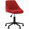 Image de Chaise Pivotante De Salle À Manger Rouge Bordeaux Velours Vidaxl