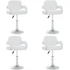 Image de Chaises Pivotantes À Manger Lot De 4 Blanc Similicuir Vidaxl