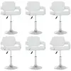 Image de Chaises Pivotantes À Manger Lot De 6 Blanc Similicuir Vidaxl