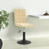 Image de Chaises Pivotantes À Manger Lot De 4 Crème Velours Vidaxl