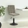 Image de Chaises Pivotantes À Manger Lot De 4 Gris Clair Velours Vidaxl