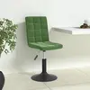 Image de Chaises Pivotantes À Manger Lot De 6 Vert Foncé Velours Vidaxl