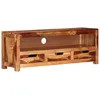 Image de Meuble Tv 110x30x40 Cm Bois D'acacia Massif Vidaxl