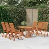 Image de vidaXL Chaises de jardin pliables 6 pcs Bois deucalyptus massif 3087345
