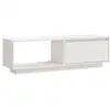Image de Vidaxl meuble tv blanc 110x30x33,5 cm bois de pin massif