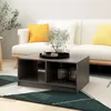 Image de vidaXL Table basse gris 75x50x335 cm bois de pin massif 809908