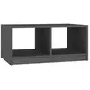 Image de Vidaxl table basse gris 75x50x33,5 cm bois de pin massif