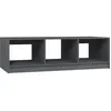 Image de Table Basse Gris 110x50x34 Cm Bois De Pin Massif Vidaxl
