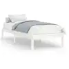Image de Vidaxl cadre de lit sans matelas blanc bois massif