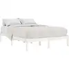 Image de Vidaxl cadre de lit sans matelas blanc bois massif 140x190 cm