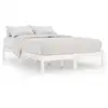 Image de Vidaxl cadre de lit sans matelas blanc bois massif 140x200 cm