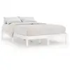 Image de Vidaxl cadre de lit sans matelas blanc bois massif 160x200 cm