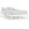 Image de Vidaxl cadre de lit sans matelas blanc bois massif