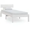 Image de Cadre De Lit Sans Matelas Blanc Bois De Pin Massif Vidaxl