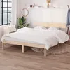 Image de vidaXL Cadre de lit sans matelas bois massif 140x190 cm 810127