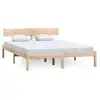 Image de Vidaxl cadre de lit sans matelas bois massif 140x200 cm