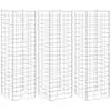 Image de Lits Surélevés En Gabion 3 Pcs 30x30x100 Cm Fer Vidaxl
