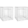 Image de Poteaux À Panier De Gabion 2 Pcs 50x50x60 Cm Fer Vidaxl