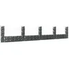 Image de vidaXL Panier de Gabion en Forme de U avec 5 Poteaux Mur de Soutènement Barrière de Jardin Patio Projets de Jardinage 151278