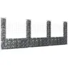 Image de vidaXL Panier de Gabion en Forme de U avec 4 Poteaux Mur de Soutènement Barrière de Jardin Patio Projets de Jardinage 151284