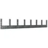 Image de vidaXL Panier de Gabion en Forme de U avec 8 Poteaux Barrière de Jardin Clôture en Mur de Panier Décoration Extérieur Fer 151288