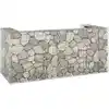 Image de Mur En Gabion Pour Poubelles Acier Galvanisé 254x100x110 Cm Vidaxl