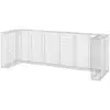 Image de Mur En Gabion Pour Poubelles Acier Galvanisé 325x100x110 Cm Vidaxl