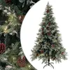 Image de vidaXL Sapin de Noël Pré-éclairé Pommes de Pin Arbre de Noël avec LED Décoration de Vacances Ornement de Fête Intérieur 3094565