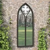 Image de Miroir De Jardin Noir 100x45 Cm Fer Pour Utilisation Extérieure Vidaxl