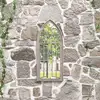 Image de Miroir De Jardin Sable 70x30 Cm Fer Pour Utilisation Extérieure Vidaxl